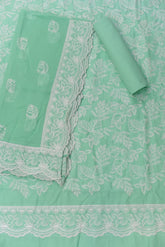 3-PC Unstitched Bamber Crinkle Embroidered Suit | 004